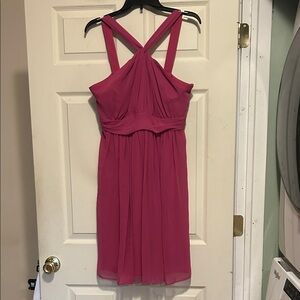 Eva Mendes Pink Halter Dress Size 10